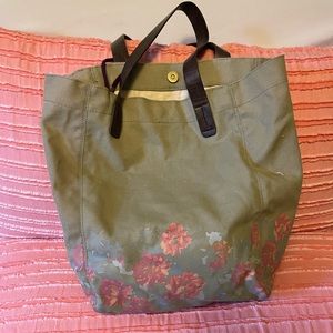 Gap Green canvas tote